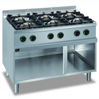 Плита Apach APRG-117P 6-ти конфорочна газова