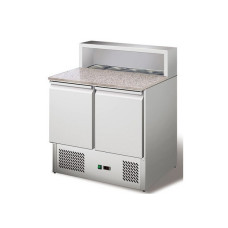 Стол для пиццы с гранитной столешницей и салат-баром Rauder SRP S900