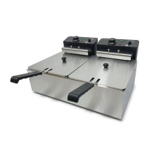 Фритюрница двойная электрическая GoodFood EF66 BLACK