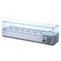 Холодильна вітрина для топінгу GoodFood GF-VRX1400/380-H6C