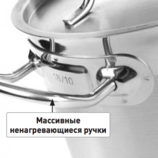 Середня каструля Hendi Profi Line з кришкою 15 літрів
