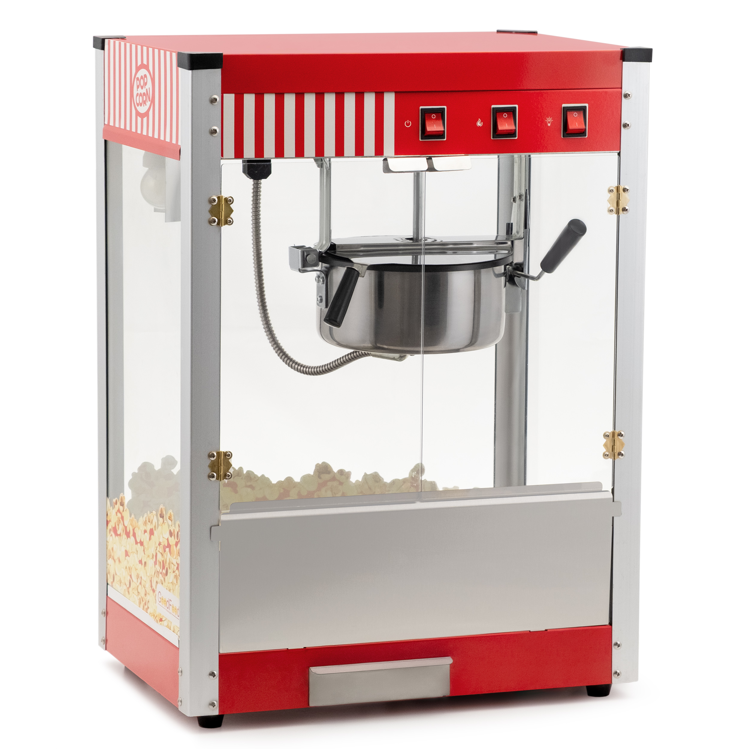 Аппарат для приготовления попкорна GoodFood PCORN CINEMA, красный