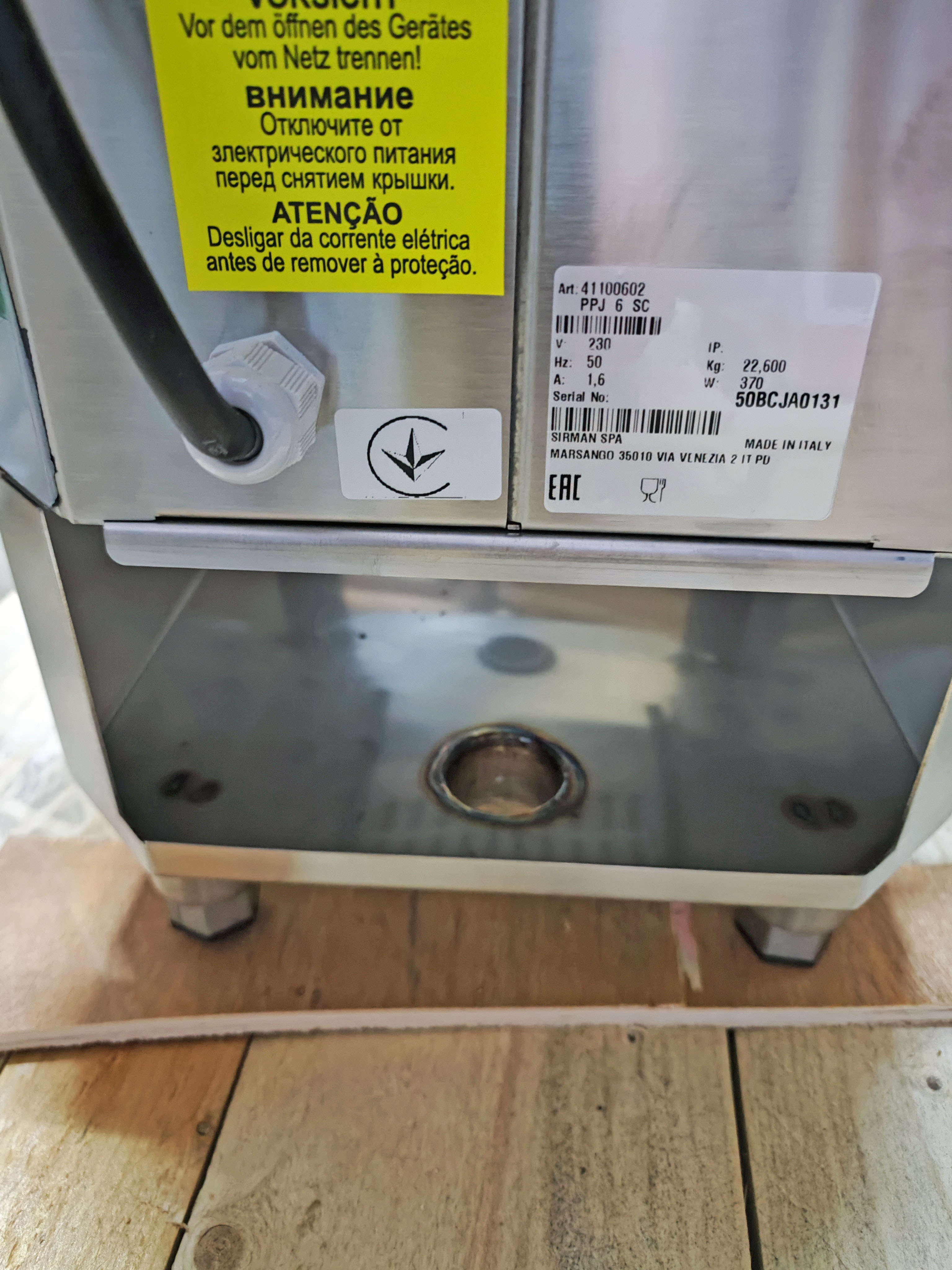Картоплечистка SIRMAN PPJ 10 SC 230/50/1