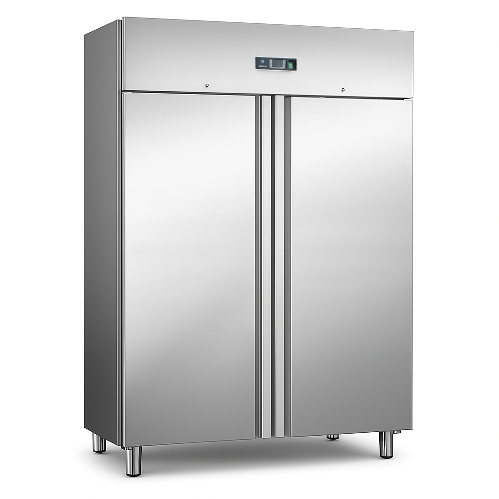 Холодильна шафа HURAKAN HKN-GX1410TN INOX