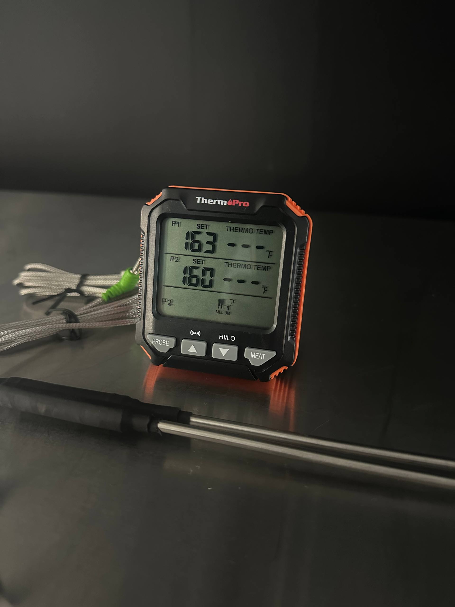 Термометр цифровий ThermoPro TP-717 двоканальний із 2 ізольованими щупами