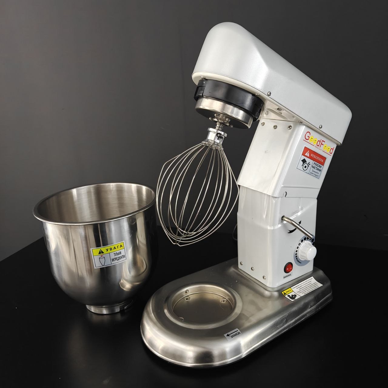 Машина взбивальная GoodFood PM-B7 SILVER серебро