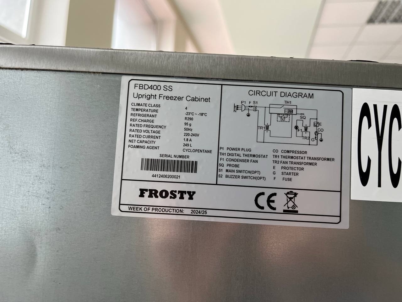 Морозильный шкаф Frosty FBD400SS