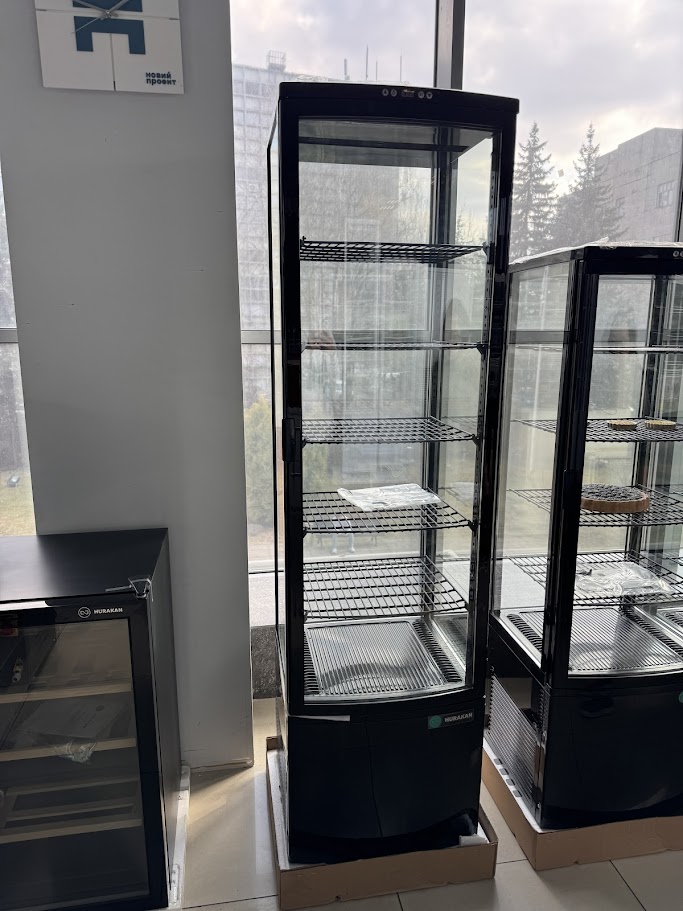 Вітрина холодильна HURAKAN HKN-UPD278B BLACK