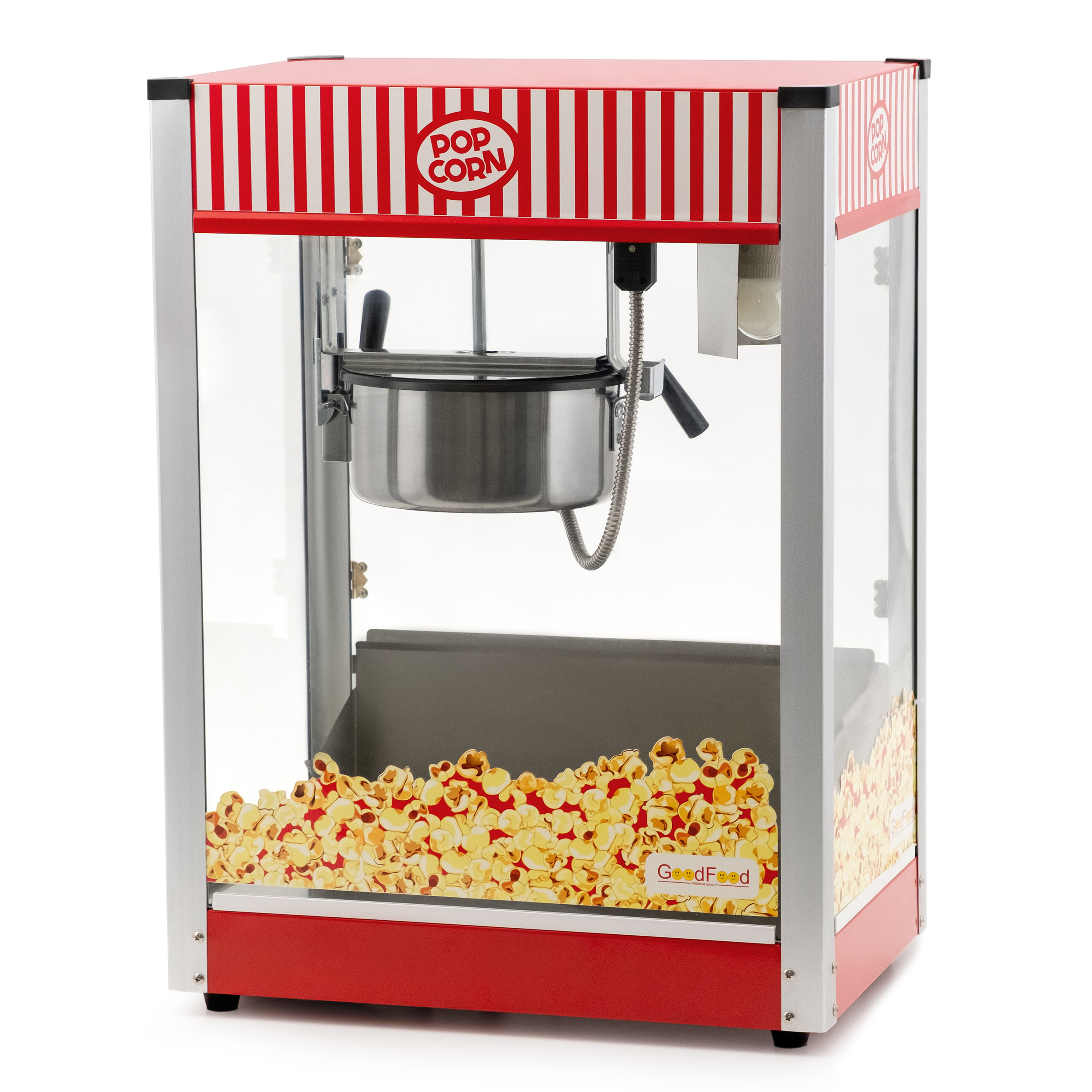 Апарат для приготування попкорну GoodFood PCORN CINEMA, червоний 