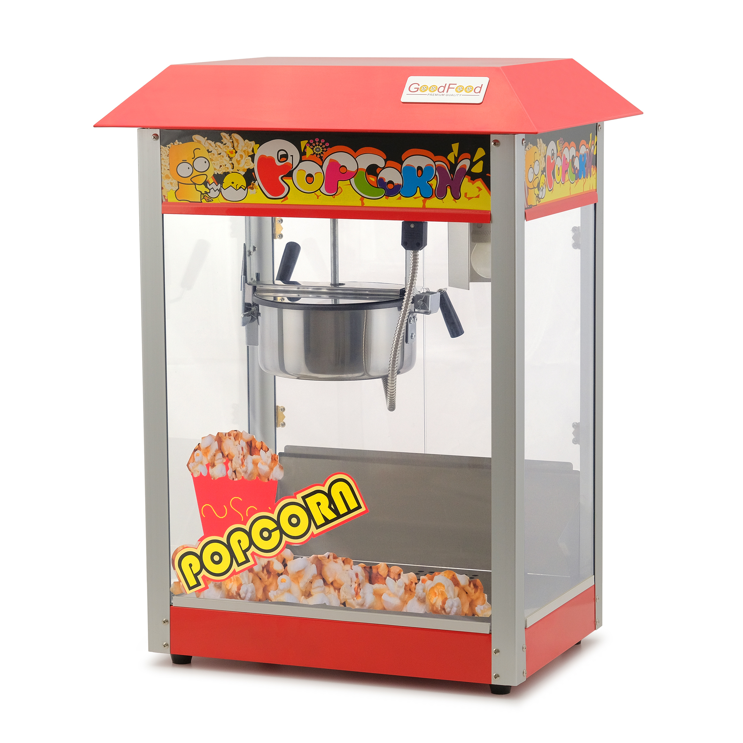 Апарат для приготування попкорну GoodFood POP6/SZP6B REDCORN, червоний 