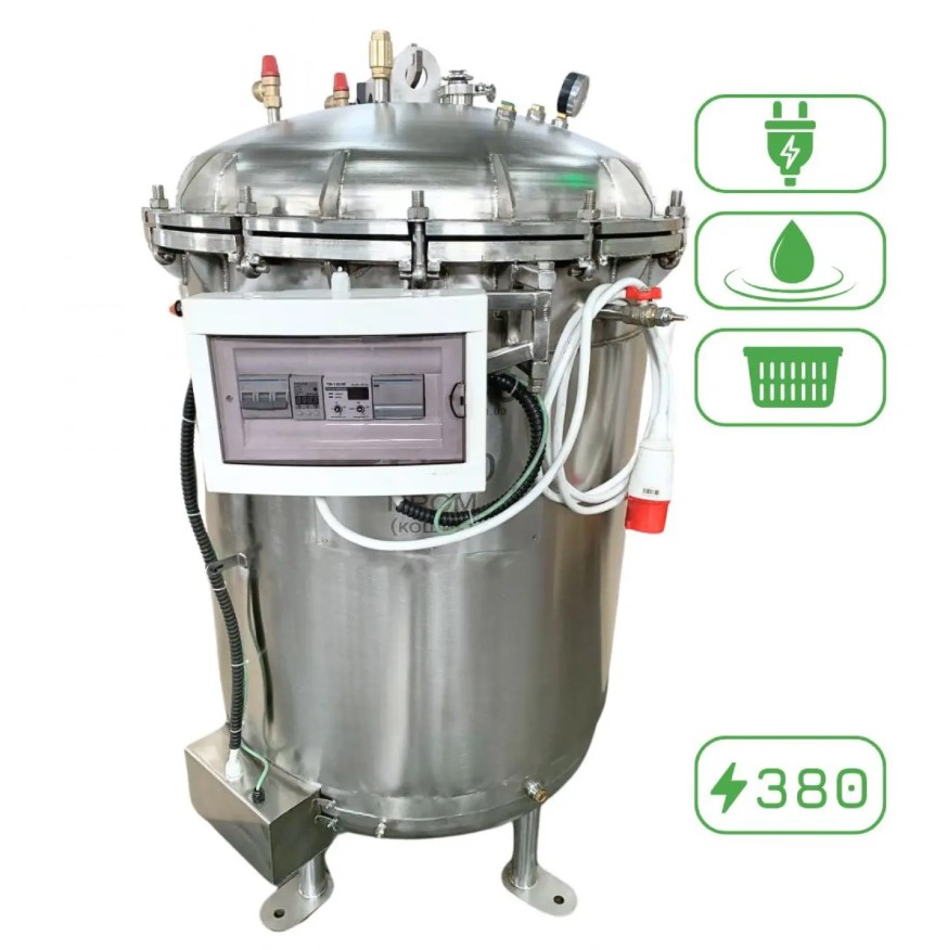 Автоклав UTEHO А350 Пром Макс 500 л (водяное охлаждение) + корзина