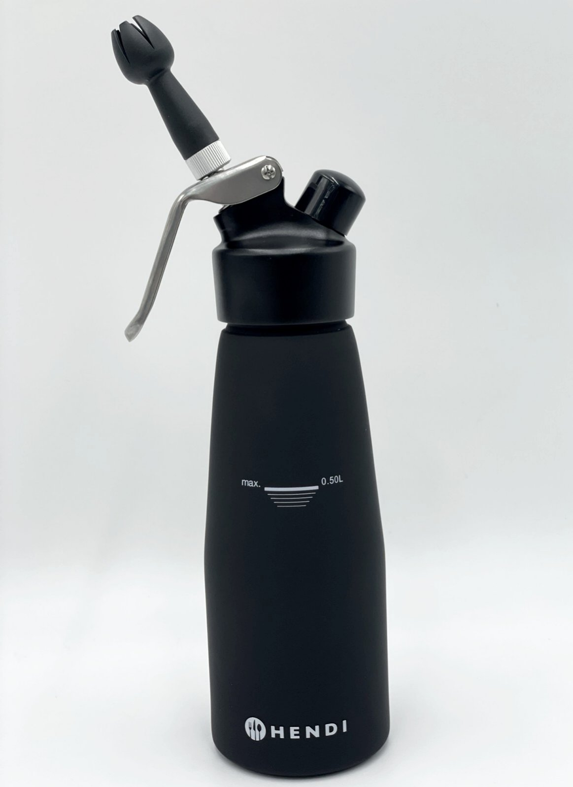 Сифон для сливок Hendi Kitchen Line 588420 (0,5 л, чёрный)