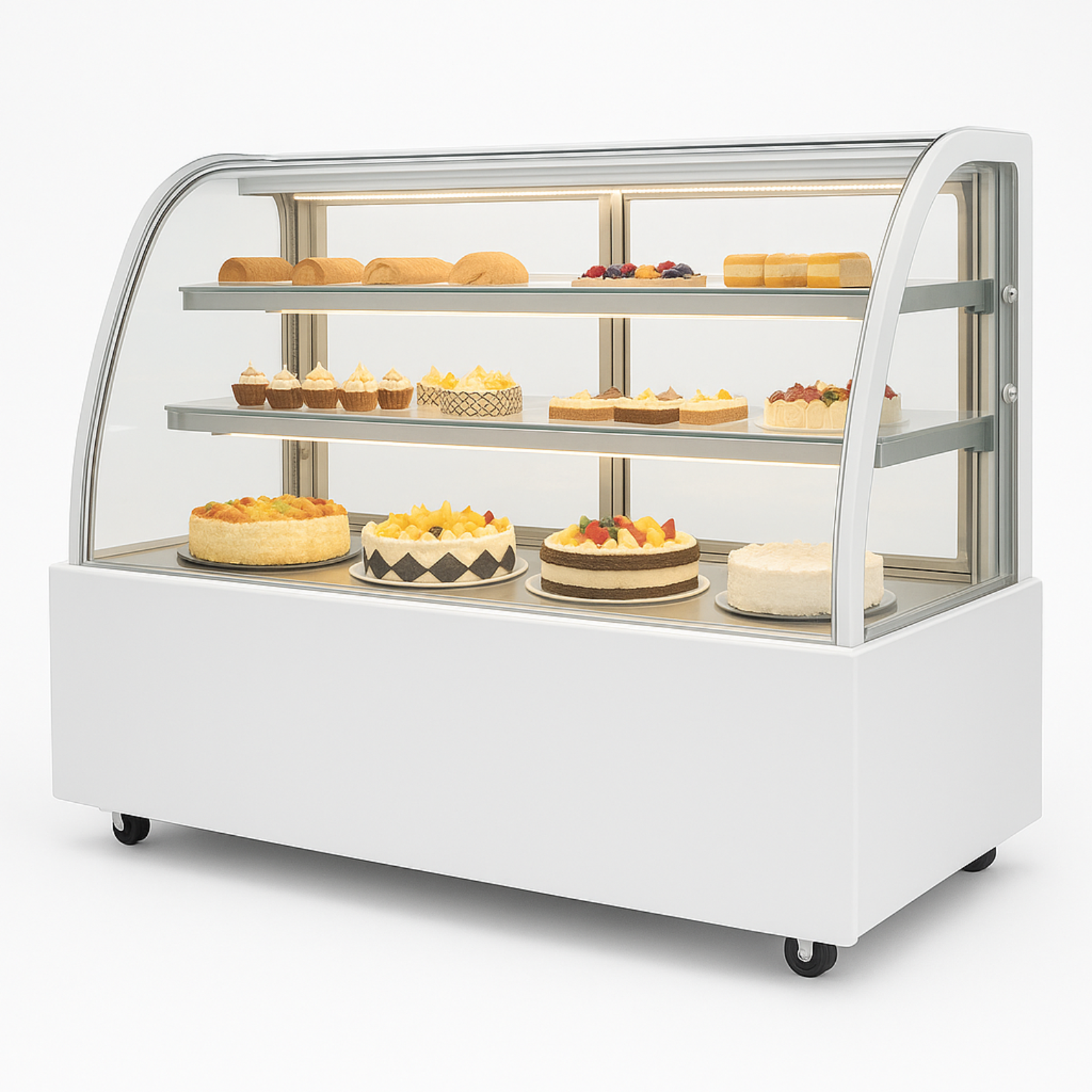 Вітрина холодильна HURAKAN HKN-LPD210 WHITE