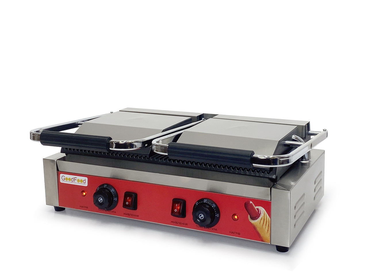 Контактный гриль GoodFood ECG20RR Panini RED
