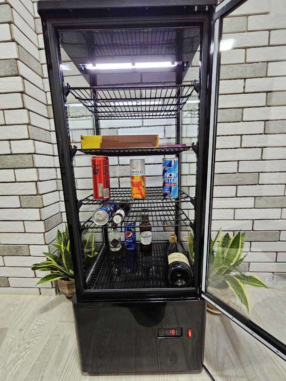 Холодильная витрина HURAKAN HKN-UPD98B black