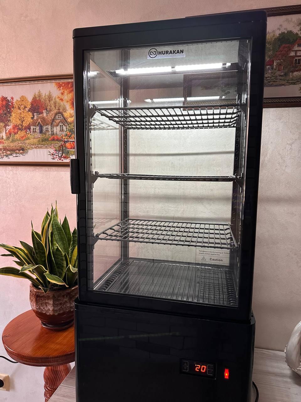 Холодильна вітрина HURAKAN HKN-UPD78B BLACK