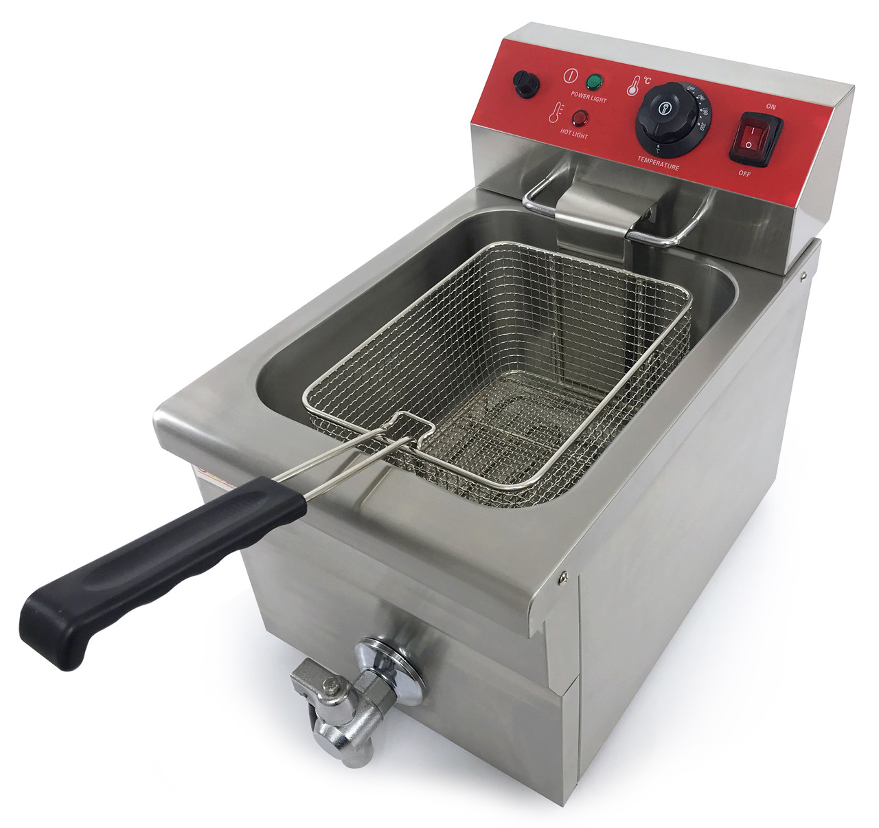 Фритюрница электрическая GoodFood EF12A1 с краном
