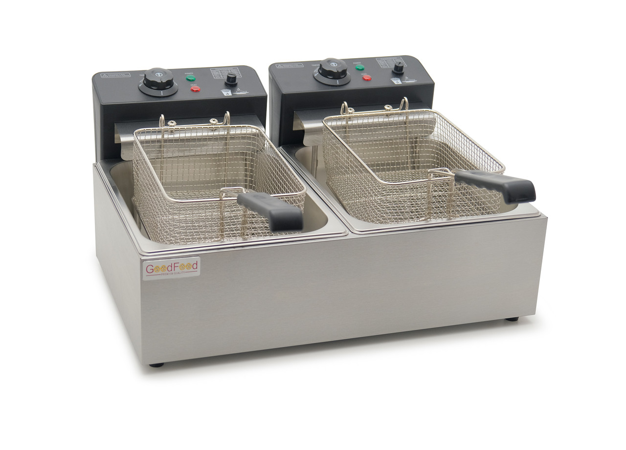 Фритюрниця подвійна електрична GoodFood EF66 BLACK