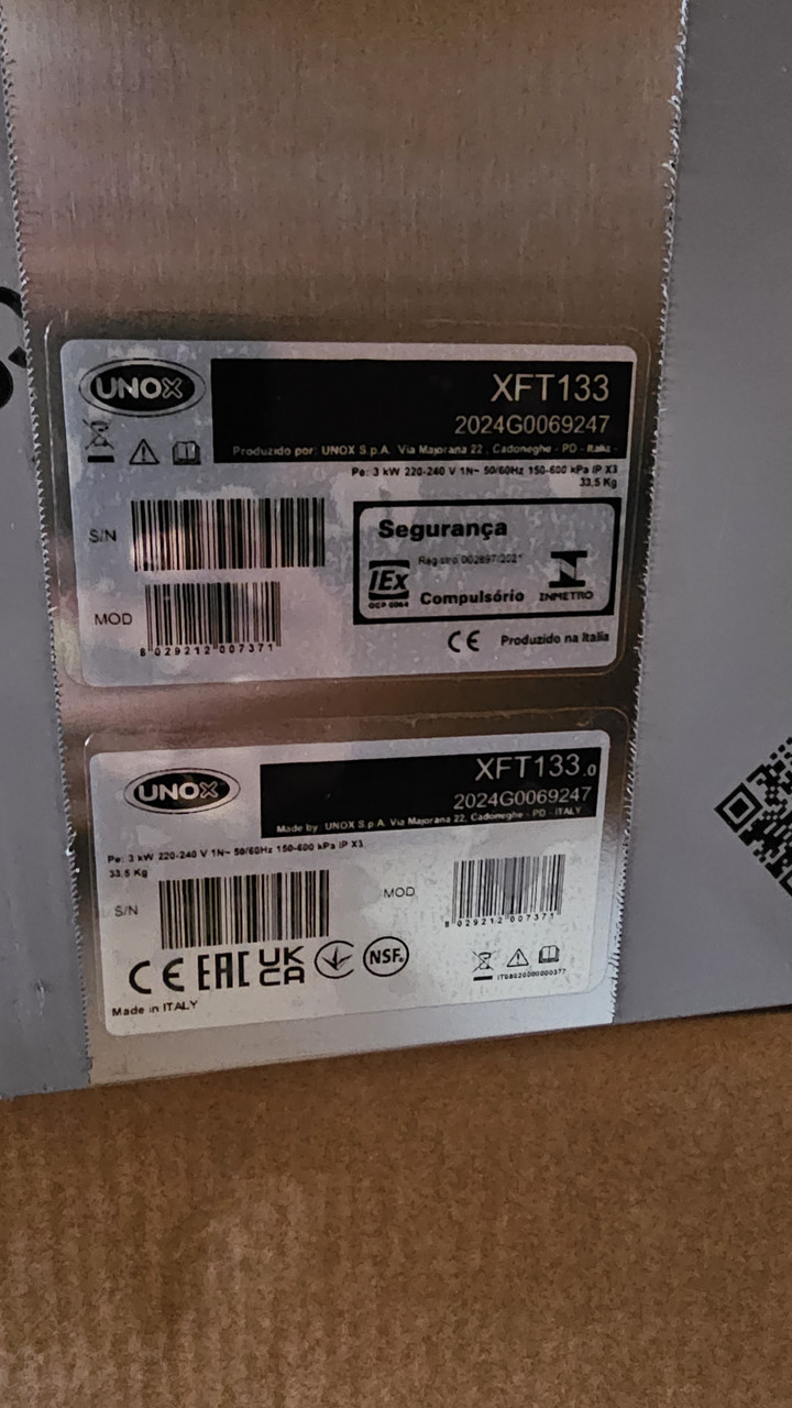 Пароконвекційна піч UNOX XFT133 Arianna