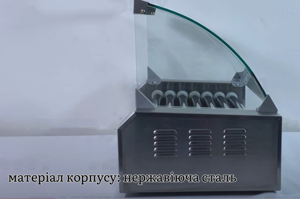 Гриль роликовий FROSTY R2-7 зі склом