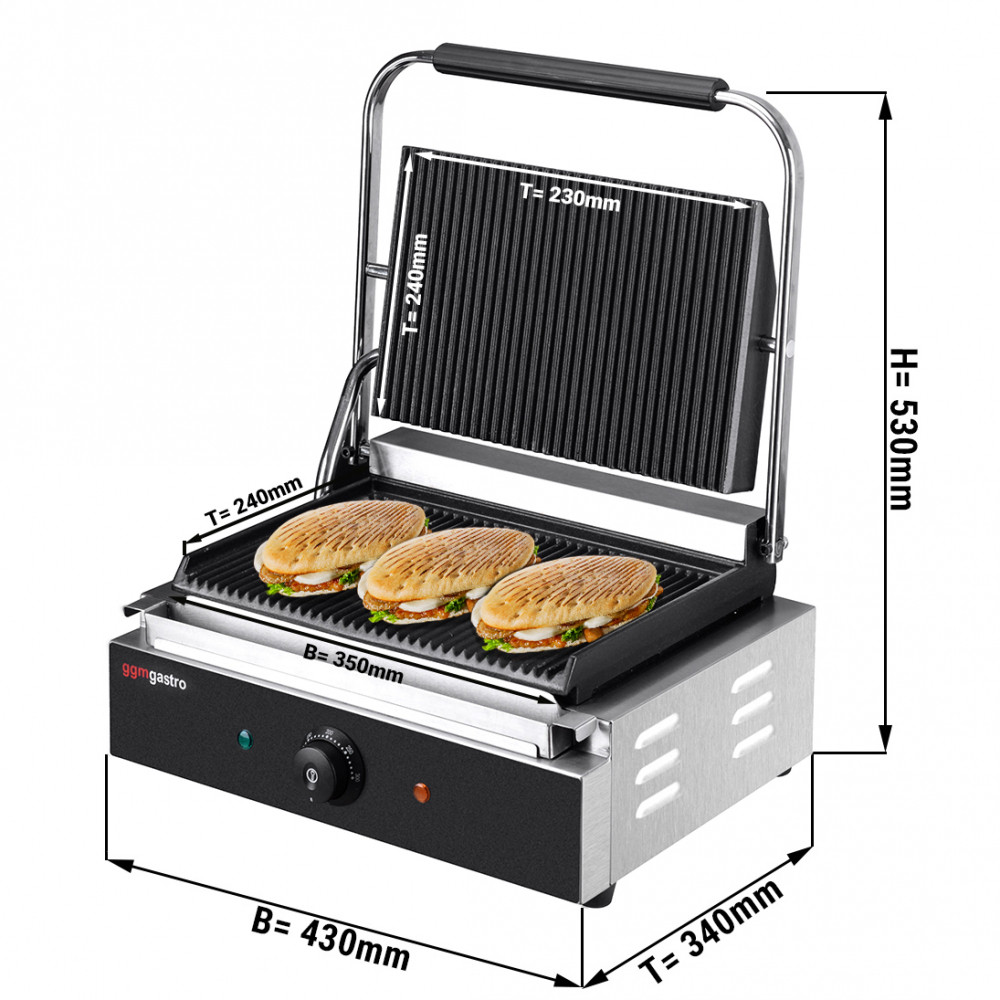 Контактний гриль GGM Gastro KGJ442